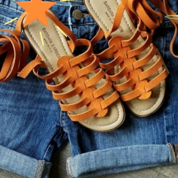 Anthro Barbara Barbieri Gladiator Sandals 8 - Picture 3 of 3